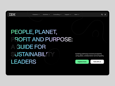 IBM redesign homepage design graphic design illustration minimal ui ux web website
