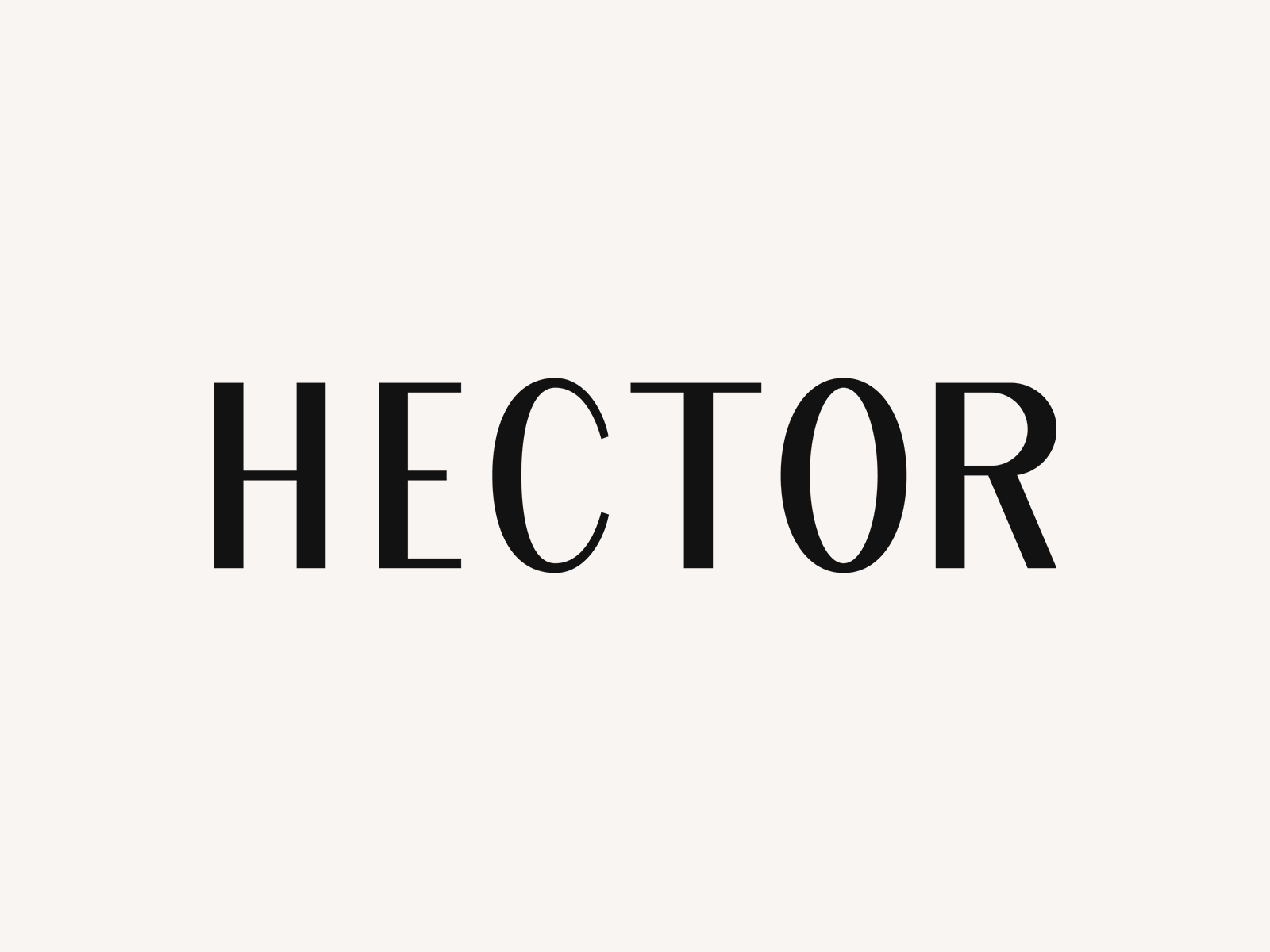 Hector Iterations branding design evolution figma identity illustration iteration logo mark process redesign typography vector
