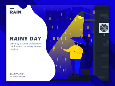 Rainy Day design illustration shot