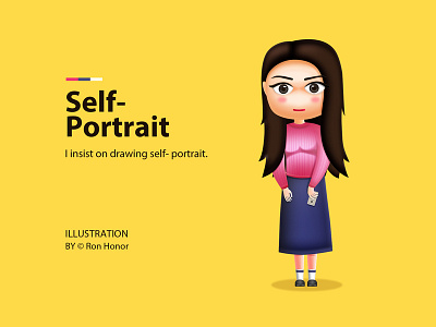 Self-portrait girl illustration self portrait shot