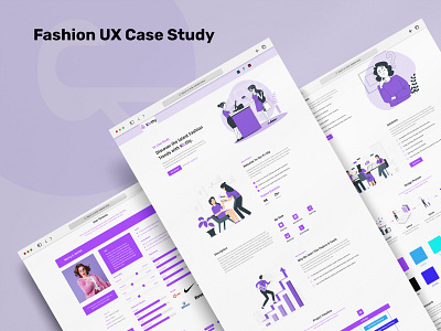 Fashion UX Case Study case study empathy map fashion figma information architecture typography ui user flow user persona ux ux case study website wireframe