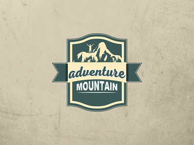 Adventure Mountain Vintage logo 3d animation branding graphic design logo motion graphics