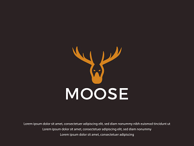 Moose Logo 3d animation branding graphic design logo motion graphics