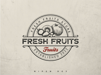 Fresh Fruits Vintage logo