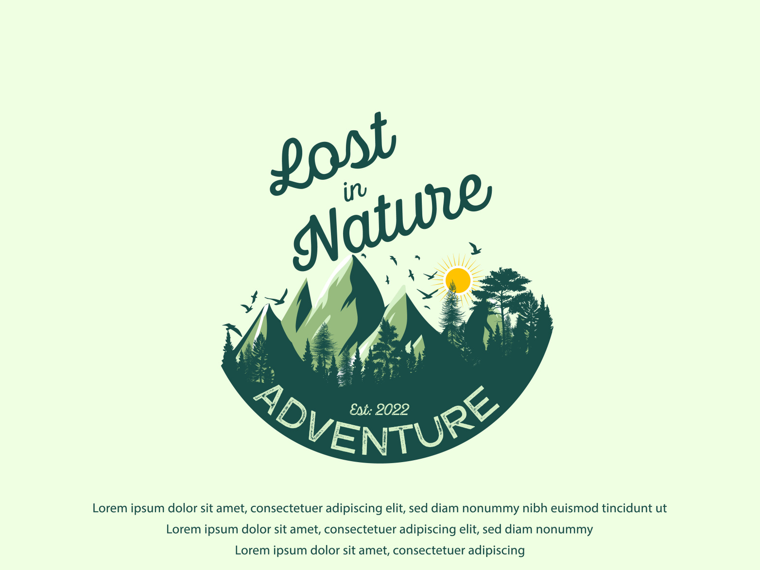 Lost In Nature Logo by Nrepen Roy on Dribbble