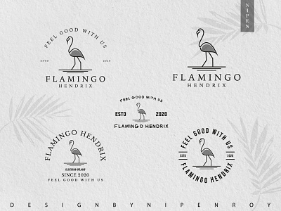 Flamingo Hendrix Clothing Brand Logo Rebranding art logo brand identity branding clean logo creative logo design graphic design hand drawn logo illustration logo logo logo design logo designer logo inspiration logo maker logo mark logo type logodesign logos minimal logo vintage logo