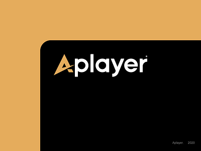 Aplayer brand branding grotesk grotesque icon illustrator logo logotype player typography
