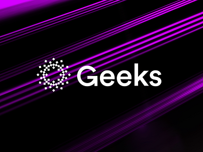 Geeks. Logotype black brand geek logotype mamozinger pixel snowflake