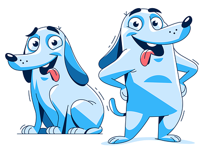 Dog character coreldraw hotspotshield illustration mamozinger vector