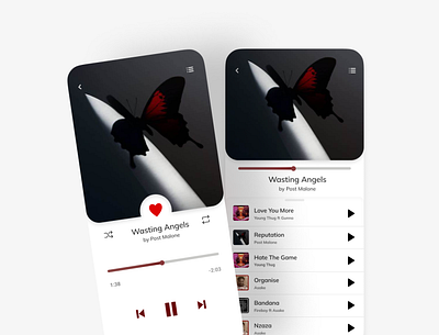 Music Player UI mobile app ui uiux ux