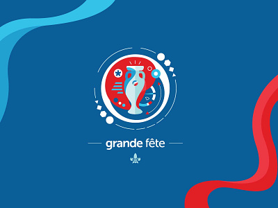 Grande fête artwork branding design euro fifa football illustration infographic logo uefa vector