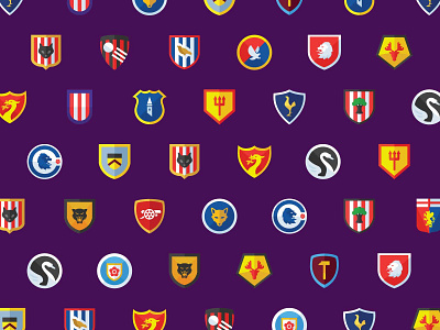 My4 Football Club Badges app artwork badges crest design fifa football icon illustration my4 vector
