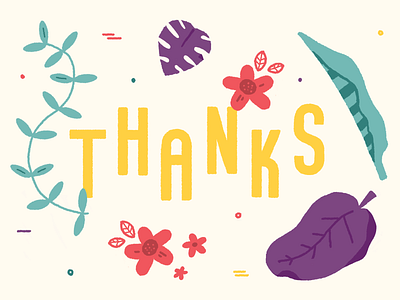 Thank You Card lettering