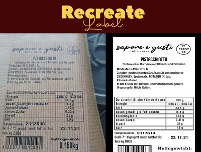 Recreate Label adobe illustrator design label label design labeldesign recreate recreate label redesign