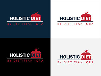 Holistic Diet Logo branding design gr graphic design illustration logo minimal logo typography vector