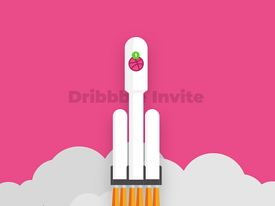 Launching some Dribbble Invites design flat illustration invite minimal ui vector