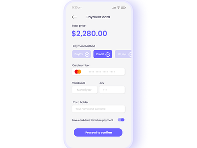 Credit Card Payment receipt mobile app payment receipt ui uiux design user interface design