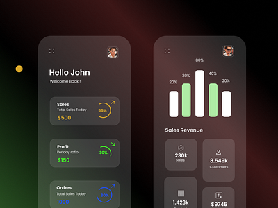 Glass Neumorphism daily ui financial app glass neumorphism mobile app uiux design user interface design