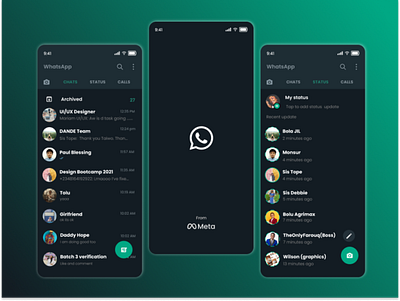 WhatsApp Screen daily ui mobile app ui user interface user interface design whatsapp