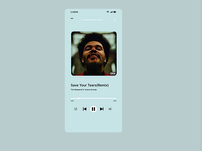 DailyUI Day 9 - Music Player daily ui day9 dailyui music music player musicplayer ui