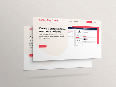 The Kansas City Chiefs website design interaction adobe xd branding design graphic design homepage typography ui ui design ui ux ux