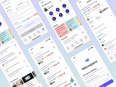 Worxspace apps💼 app design gamatechno mobileapp mobiledesign ui uichallenge uiuxdesign