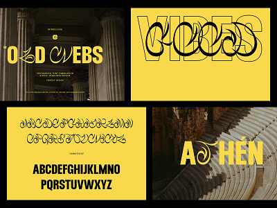 ED Old Webs branding experiment font font combination font design lettering logo type type design typography