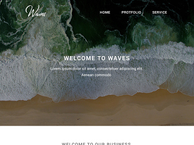 Waves web design
