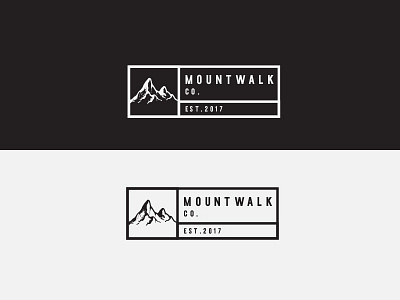 Mountwalk co. branding logo logo design