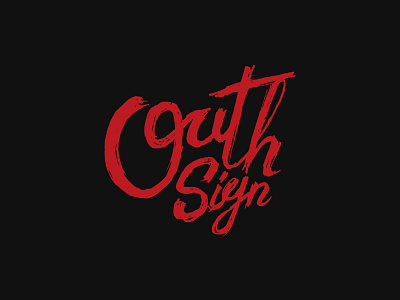 Oath Sign art hand lettering lettering typography