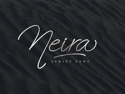 Neira script font elegant feminim font handdraw lettering logo minimalist typography