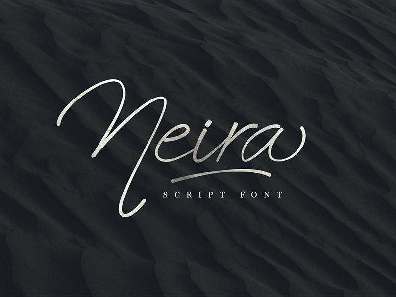 Neira script font by Emyself Design on Dribbble