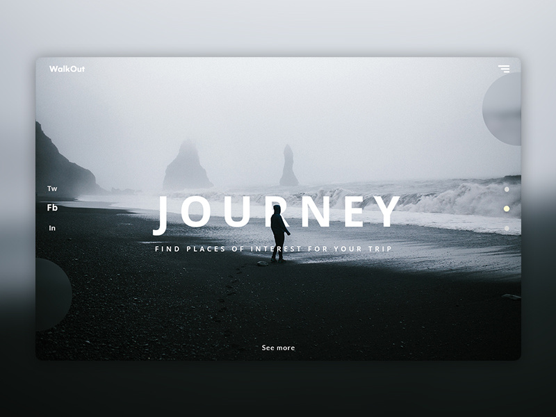 WalkOut page graphic design illustrator typography web design uiux