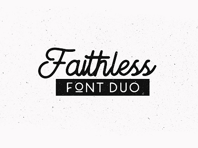Faithless font duo elegant feminim font handdraw lettering logo minimalist typography
