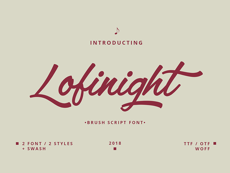 Lofinight font minimalist feminim elegant handdraw lettering logo typography font