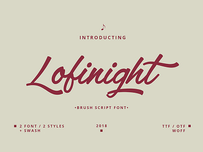Lofinight font