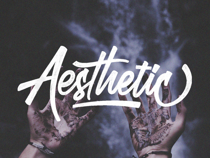 Aesthetic font illistration drawing hand lettering lettering logo typography