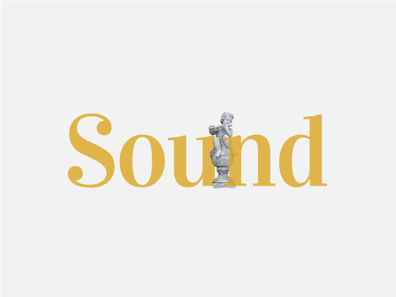 Sound Typography font type minimalist lettering ui illustration logo typography