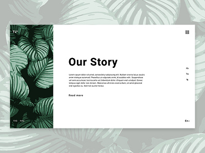 Our Story Page app design elegant icon illustration minimalist ui ux web web design