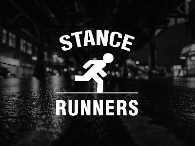 Stance Runner Logo apparel brand branding design bw clothing flat design logo logo design streetwear typo typo design