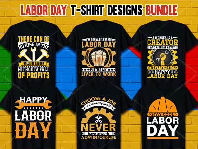 Labor Day T-Shirt Designs Bundle september labor day celebration