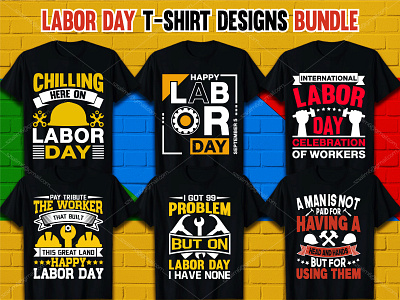 Labor Day T-Shirt Designs Bundle september labor day celebration