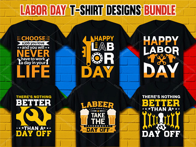 Labor Day T-Shirt Designs Bundle september labor day celebration