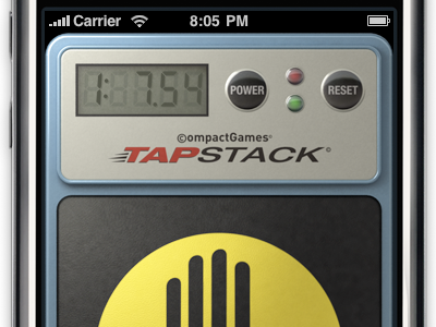 ©TapStack ios iphone layout mobile rubiks timer ui