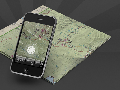 ©ompass360 - product site asset 3d ar augmented reality device eppz ios iphone map rays ui web
