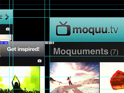 Moquu.tv header display ipad iphone monitor moquu screen television tv ui