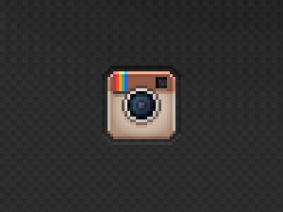 Photogotchi™ Instagram icon 8bit camera icon instagram photogotchi pixel share toolbar ui