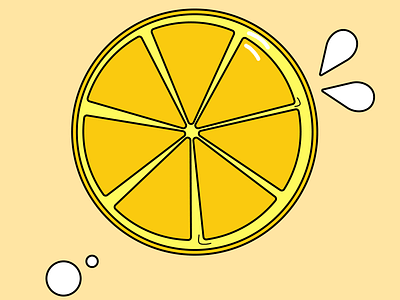 Lemon Slice 🍋 clipart digitalart figma graphic design illustration lemon lemonart logo ui ux yellow