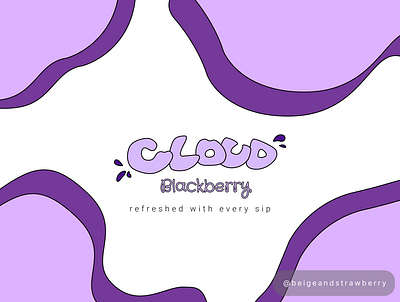 Cloud Milkshake- Blackberry branding design digitalart figma graphic design illustration logo mockup ui ux vector