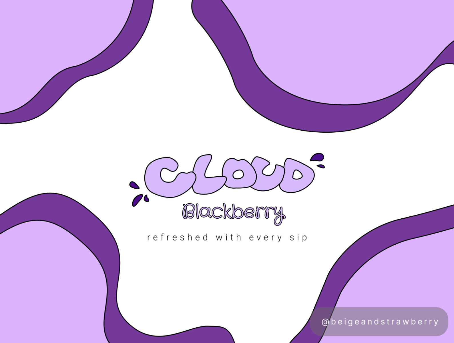 Cloud Milkshake- Blackberry by Marium Trina on Dribbble